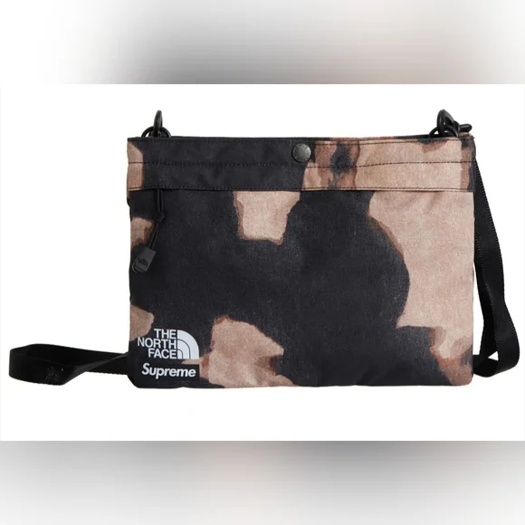 Supreme X The North Face Bleached Denim Print Shoulder Bag *FW21